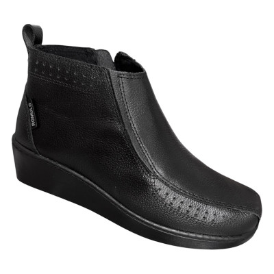 Bota de Cuero para Mujer R&oacute;mulo Ref 6225 Negro | Calzado C&oacute;modo y Ergon&oacute;mico | Tus Pasos Bogot&aacute;