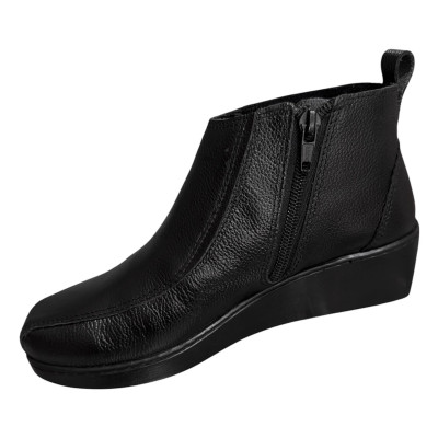 Bota de Cuero para Mujer R&oacute;mulo Ref 6225 Negro | Calzado C&oacute;modo y Ergon&oacute;mico | Tus Pasos Bogot&aacute;